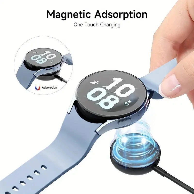 Magnetic Watch Wireless Charger Portable USB Cable Fast Charging Dock Station For Samsung Galaxy Watch 8/7/6/5pro/5/4/3 Active 2