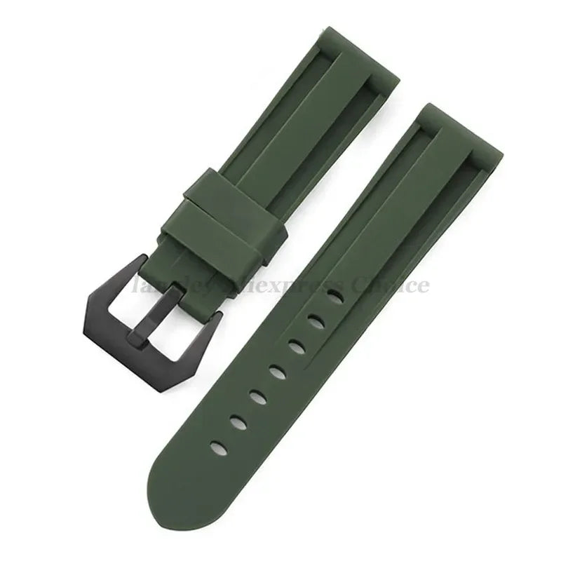 Silicone Watch Band for Panerai Strap Rubber Bracelet 20mm 22mm 24mm 26mm Men Women Sport Replacement Watch Band for Omega Belt