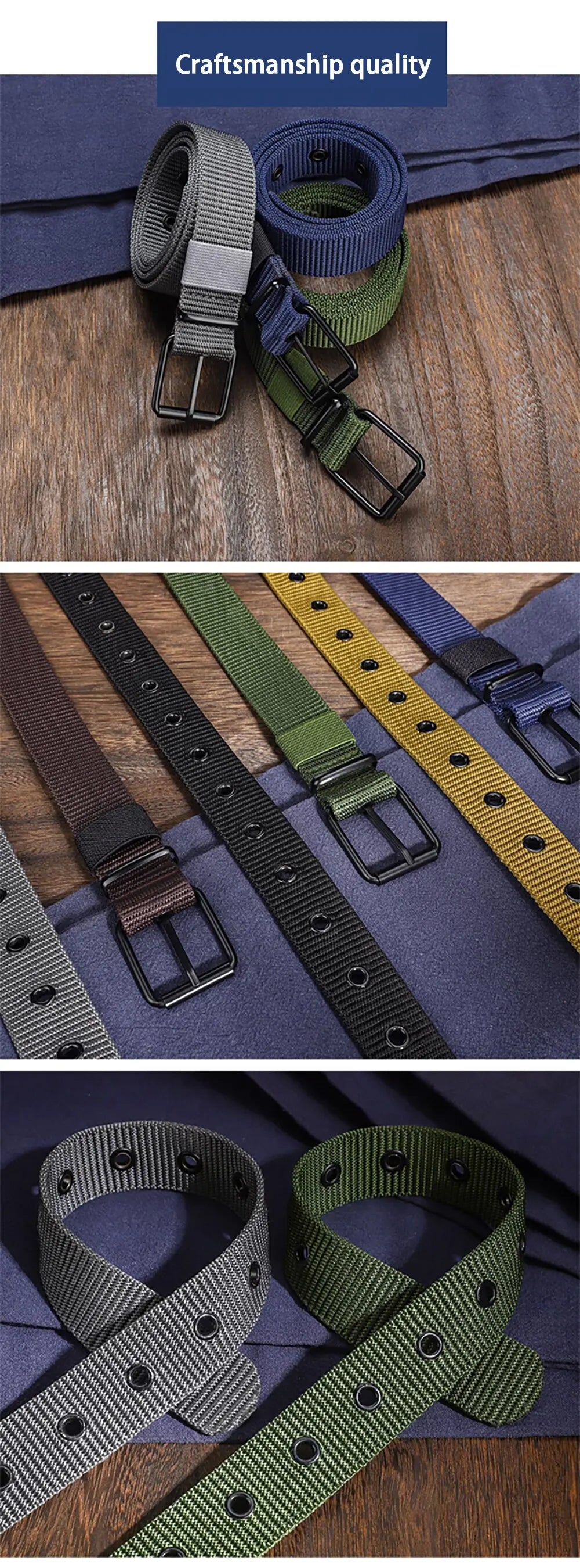 Men's Nylon Belt Porous Canvas Pin Buckle Belt Outdoor Sports Belt Women's Trendy Belt With Jeans Belt For Men Women