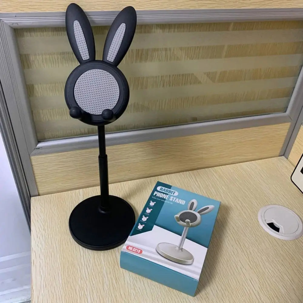 1PC Cute Rabbit Mobile Phone Stand Desktop Can Be Lifted And Adjusted Desktop Lazy Person Selfie Watch Drama Support Bracket