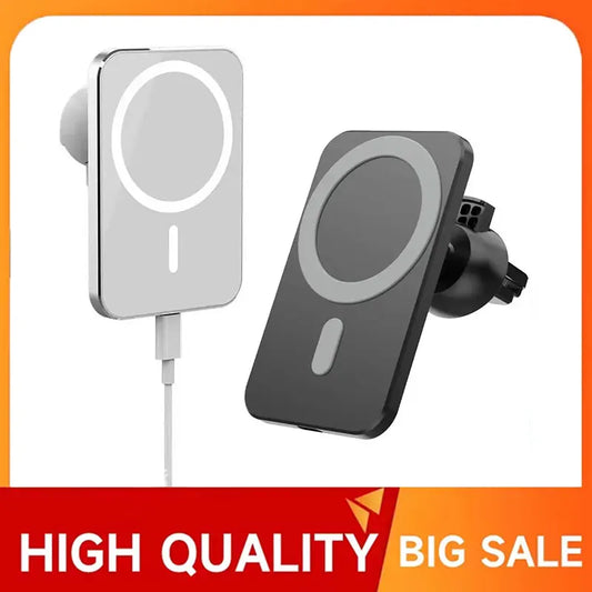 Mini Car Magnetic Wireless Charger For Magsafe iPhone 16 15 14 13 12 Pro Max Car Phone Holder Stand Mount Fast Charging Station