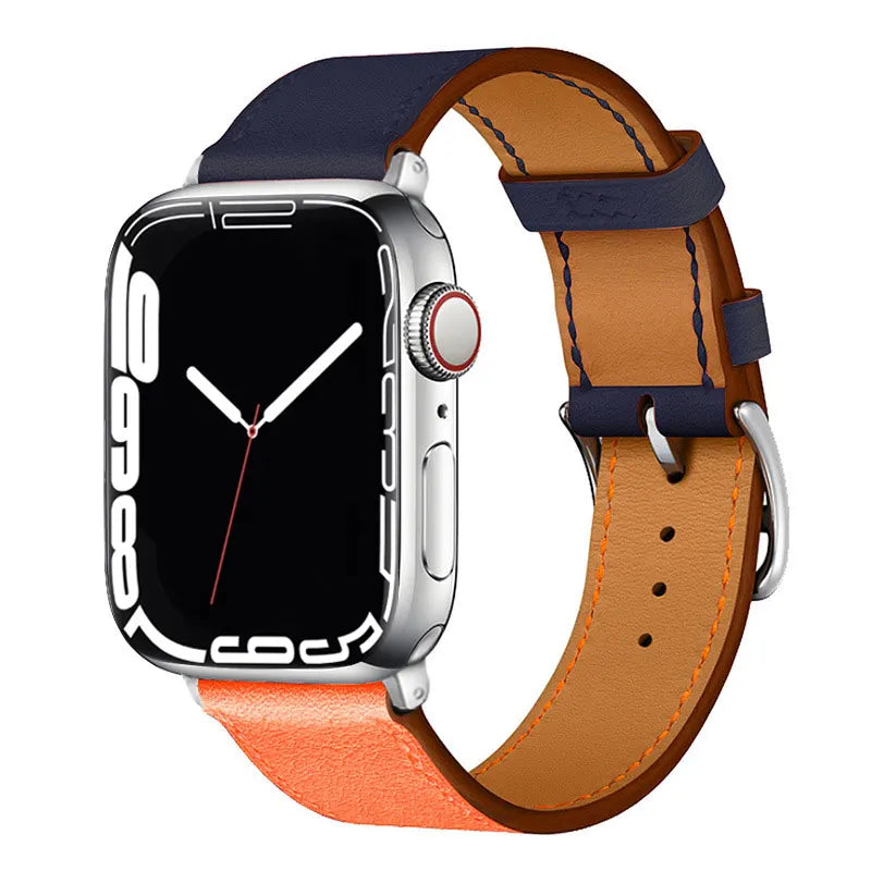 Leather Watch Straps for Apple Watch band 46mm 44mm 49mm 45mm 42mm 40mm 38/41mm bracelet iWatch series 10-Ultra 9-8-7-6-5-4-3-SE