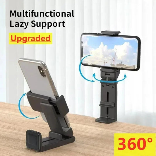 Desk Phone Holder Stand for Travel Flight Airplane Foldable Adjustable Rotatable Selfie Holding Train Seat Stand Support