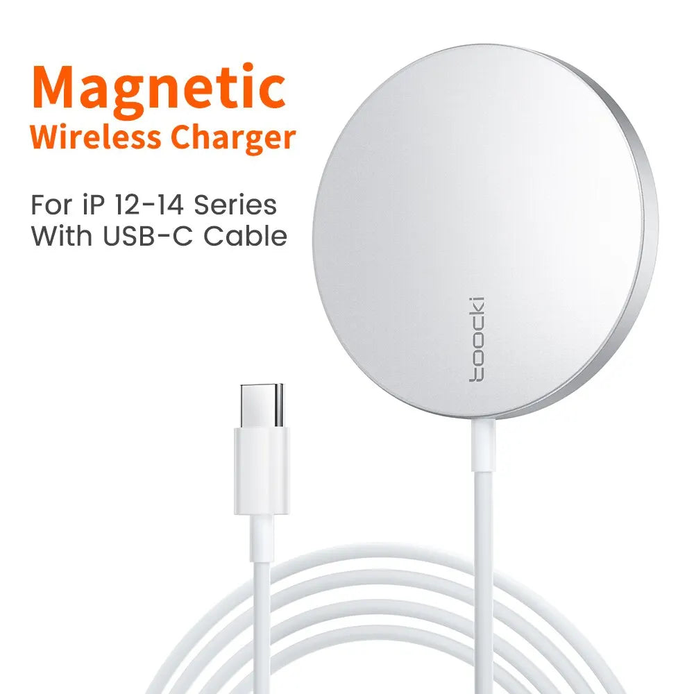 Toocki Magnetic Wireless Charger 15W Fast Charging Wireless Phone Charger For iPhone 15 14 Pro Max Mini Quick Magnetic Charger