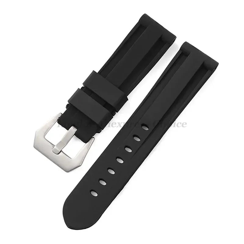 Silicone Watch Band for Panerai Strap Rubber Bracelet 20mm 22mm 24mm 26mm Men Women Sport Replacement Watch Band for Omega Belt