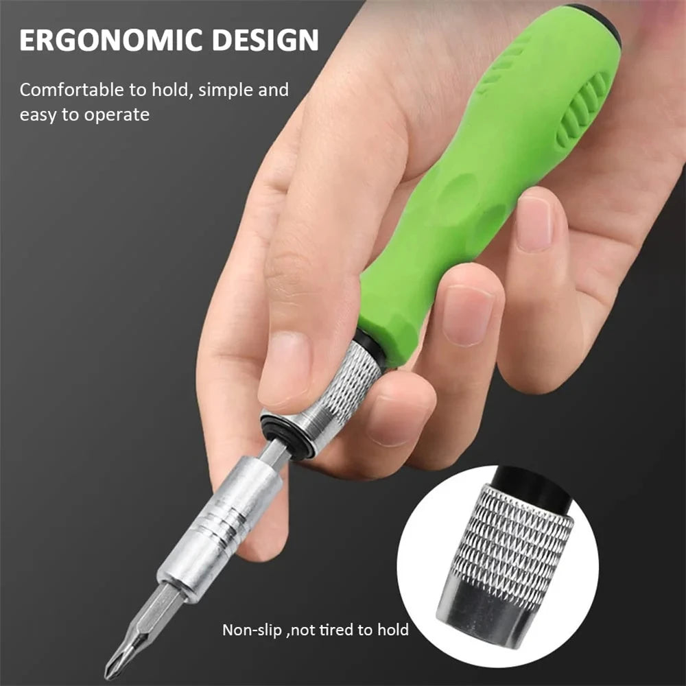 32 in 1 Multifunctional Screwdriver Set with 30 PCS Torx Phillips Magnetic Screw Driver Bits Hand Repair Tool for Phone Watch PC