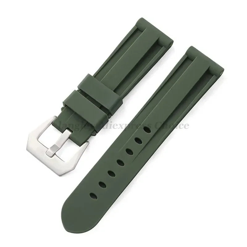 Silicone Watch Band for Panerai Strap Rubber Bracelet 20mm 22mm 24mm 26mm Men Women Sport Replacement Watch Band for Omega Belt