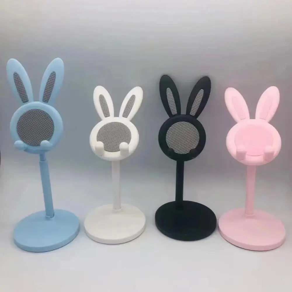 1PC Cute Rabbit Mobile Phone Stand Desktop Can Be Lifted And Adjusted Desktop Lazy Person Selfie Watch Drama Support Bracket