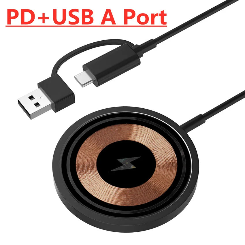 100W Magnetic Wireless Charger Pad Phone Chargers For iPhone 15 14 13  Pro Max Airpods Portable Macsafe PD Fast Charging Station